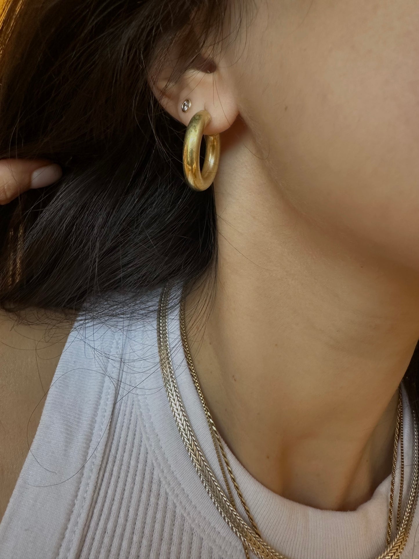 LENI earrings L combo gold