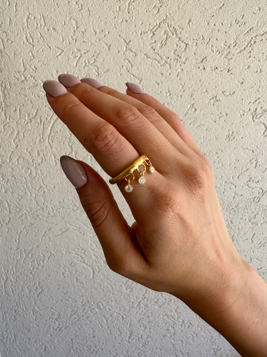 CROWN ring combo gold