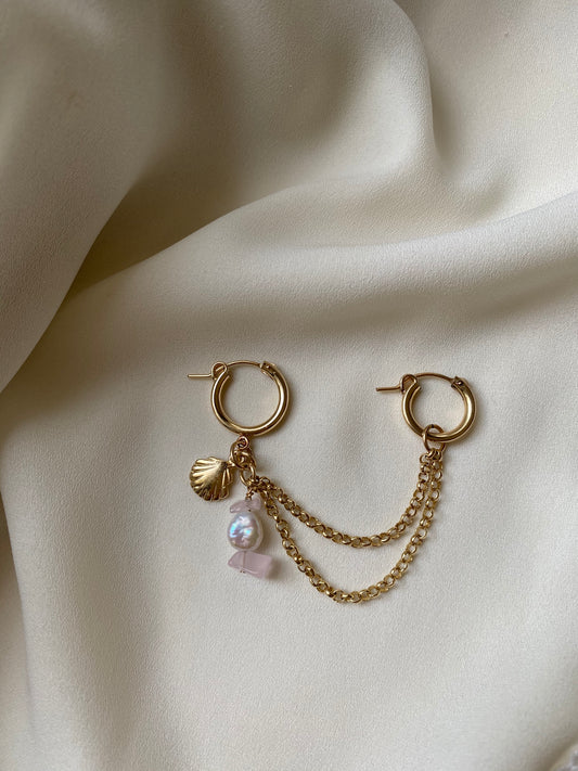 JEMA DOUBLE earrings gold